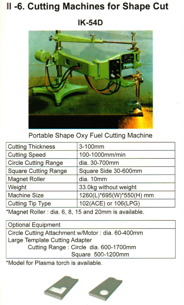 Cutting Machines for Shape Cut IK-54D